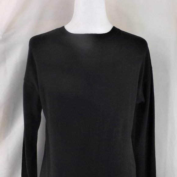 MICHAEL Michael Kors Brown Cotton w Angora Side Zippers V-Neck Sweater Top M - Picture 9 of 15